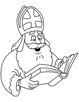 Sinterklaas Kleurplaat sint boek