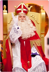 Sinterklaas stoel op TV, gouden troon huren