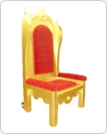 Gouden troon huren, stoel, Luxe Sint troon, XL Troon huren